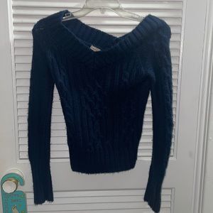 Blue knit Arizona sweater